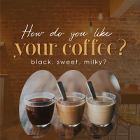 Coffee Flavors Linkedin Post Design