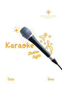 Karaoke Ladies Night Flyer