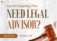 Legal Advising Postcard