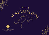 Happy Australia Day Postcard example 3