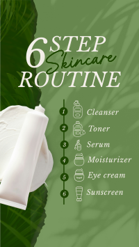 6-Step Skincare Routine Instagram Reel Image Preview