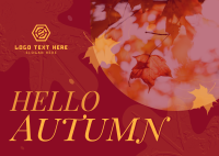 Autumn Greeting Postcard