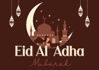 Blessed Eid Al Adha Postcard