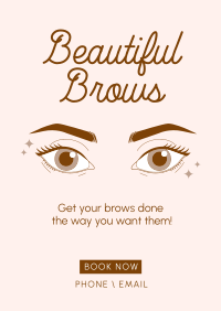 Beautiful Brows Poster