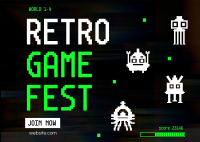 Retro Game Fest Postcard