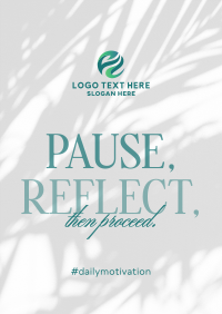 Pause & Reflect Poster