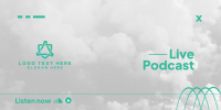 Live Podcast Twitter Post Design