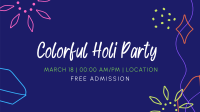 Holi Party Facebook Event Cover