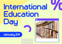 International Education Day Postcard