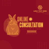 Online Consult for Pets Linkedin Post Design