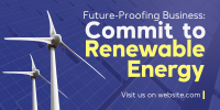 Commit to Renewable Energy Twitter Post