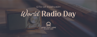 Radio Day Analog Facebook Cover