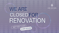 Bubbly Closed Announcement  Facebook Event Cover