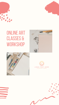 Online Art Classes & Workshop Facebook Story