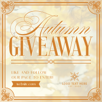 Autumn Giveaway Instagram Post Design