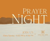 Prayer Night  Facebook Post