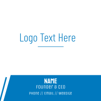 Simple High Tech Wordmark Business Card Image Preview