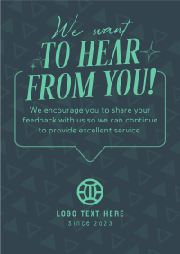 Generic Customer Feedback Poster