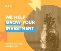 Grow your investment Facebook Post