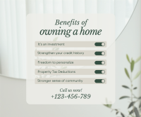 Home Owner Benefits Facebook Post Design