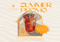 Modern Summer Promo Postcard