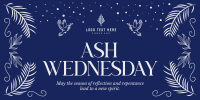 Rustic Ash Wednesday Twitter Post