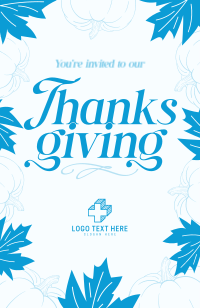 Simple Thanksgiving Day Invitation