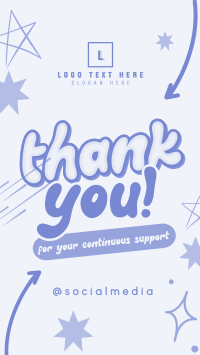 Quirky Thank you Instagram Reel Image Preview