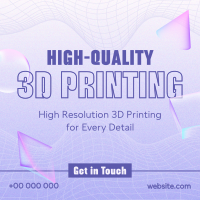 Futuristic 3D Printing Instagram Post Image Preview