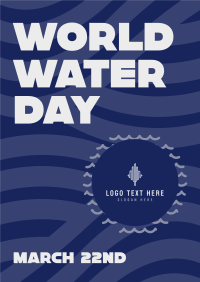 World Water Day Waves Poster