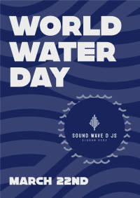 World Water Day Waves Poster Image Preview
