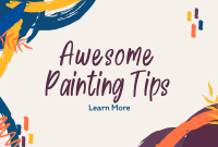 Grunge Paint Abstract Pinterest Cover Image Preview