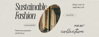 Clean Minimalist Sustainable Fashion Facebook Cover Image Preview