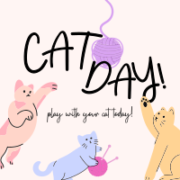 Cat Playtime Instagram Post