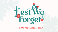 Remembrance Poppy Flower  Facebook Event Cover