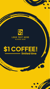 $1 Coffee Facebook Story Design