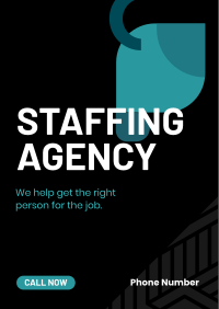 Simple Agency Hiring Poster