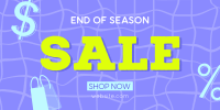 End of Season Sale Twitter Post Design