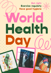 Retro World Health Day Poster