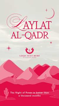 Laylat al-Qadr Desert Instagram Story