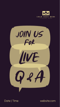 Question & Answer Live Instagram Reel