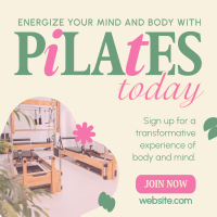 Relaxing Pilates Instagram Post