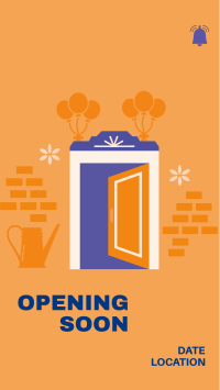 Opening Soon Door Instagram Story