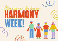 United Harmony Week Postcard