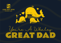 Whaley Great Dad Postcard