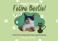 International Cat Day Postcard example 1