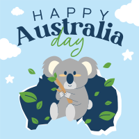 Koala Australia Day Instagram Post