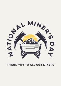 Miners Day Celebration Poster