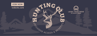 Hunting Club Deer Facebook Cover