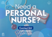 Modern Personal Nurse Postcard